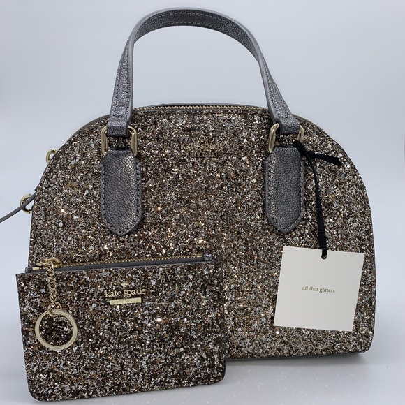 kate spade Handbags - Kate Spade ♠️ Glitter Crossbody w/ Wallet Keychain